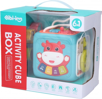 Interaktiv terning 13x12,5x15,5 cm