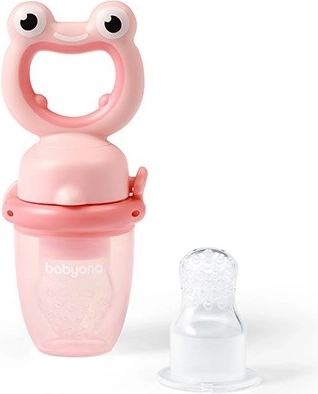 BabyOno Frog madnibbler til fodring – lyserød