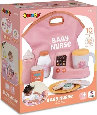 Smoby Baby Nurse-sæt med flaskevarmer