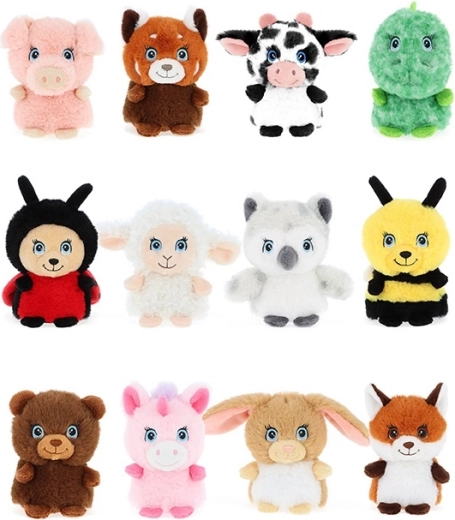 Keeleco mini plysbamse 10 cm – mix motiver