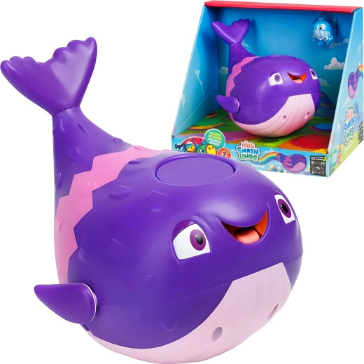Piñata Smashlings-sæt med regnbuehval og 4 figurer