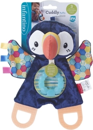 Blød pingvin med bideringe fra Infantino