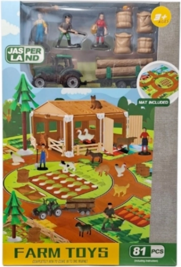 Landbrugs-/farmersæt med 81 dele
