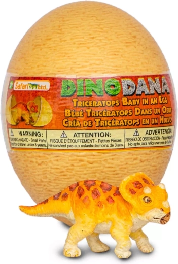 Safari Ltd. figur af triceratops-unge med æg med udvidet virkelighed