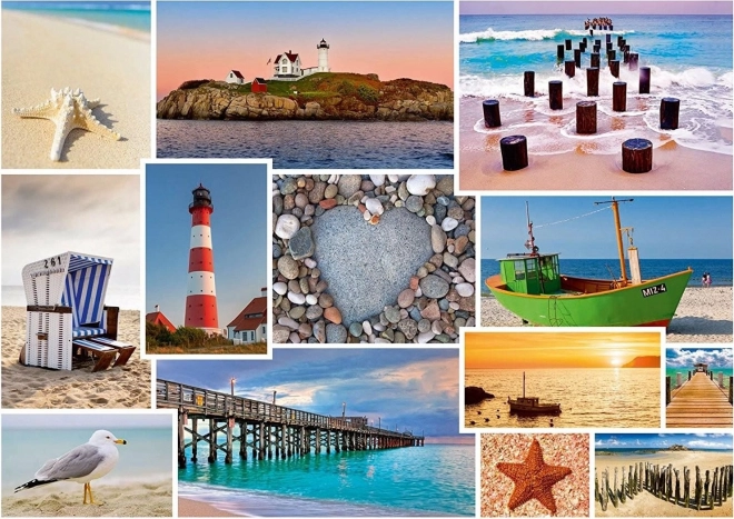 Puslespil Ved havet 1000 brikker SCHMIDT