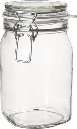Glaskrukke med kliplåg Gothika 1,05 l