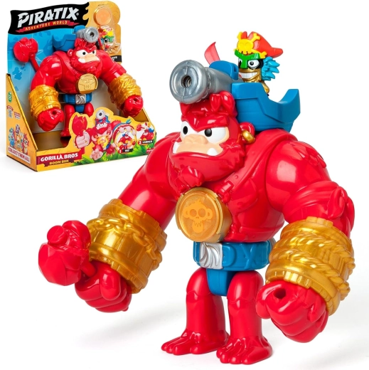 Piratix Adventure World-sæt med figur og tilbehør Crazy Jungle Gorilla Bros Boom Ben