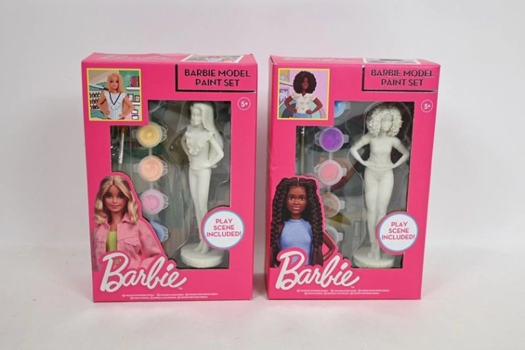 Barbie gipsfigur til at male med farver (2 varianter)