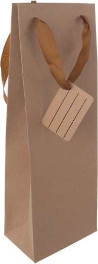 Gavepapirpose til vin Nature 12 × 8,5 × 36 cm