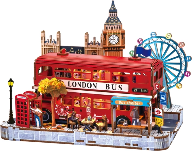 2Kids Toys 3D træpuslespil miniatyrscene London