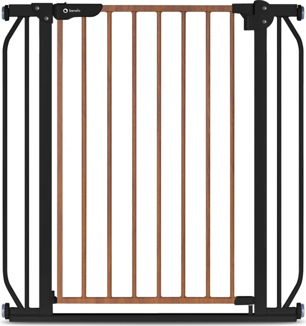 Børnesikkerhedsgrind LIONELO Truus Slim Black Carbon Natural