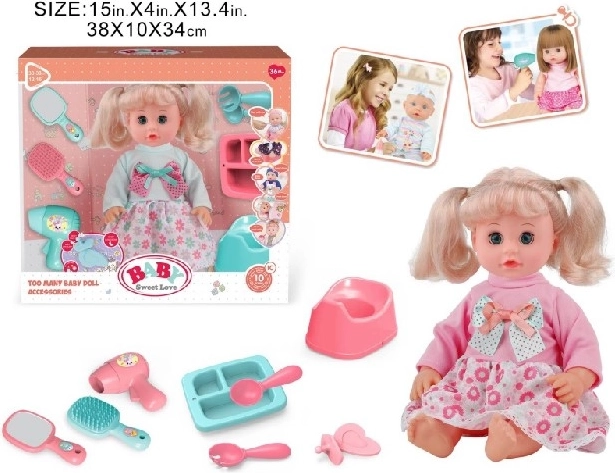 Baby Sweet Love interaktiv babydukke med potte og tilbehør