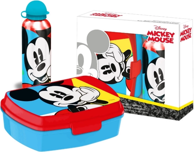 Madkasse og metalflaske MICKEY MOUSE – børnesæt