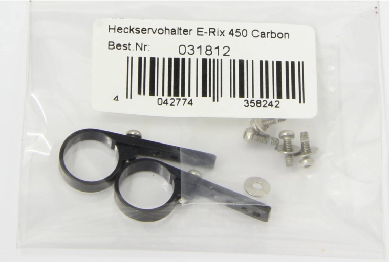 Bageste servoholder til E-Rix 450 Carbon JAMARA