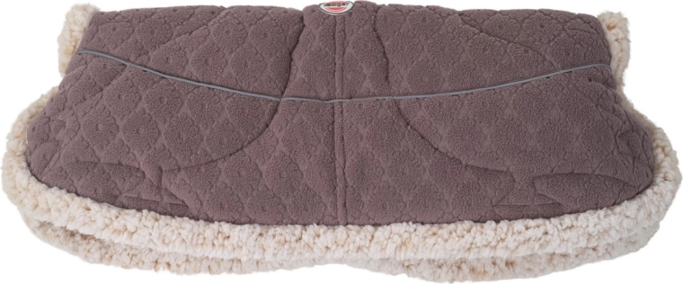 Lodger warmer folklore fleece mauve – håndtagsbetræk til barnevogn