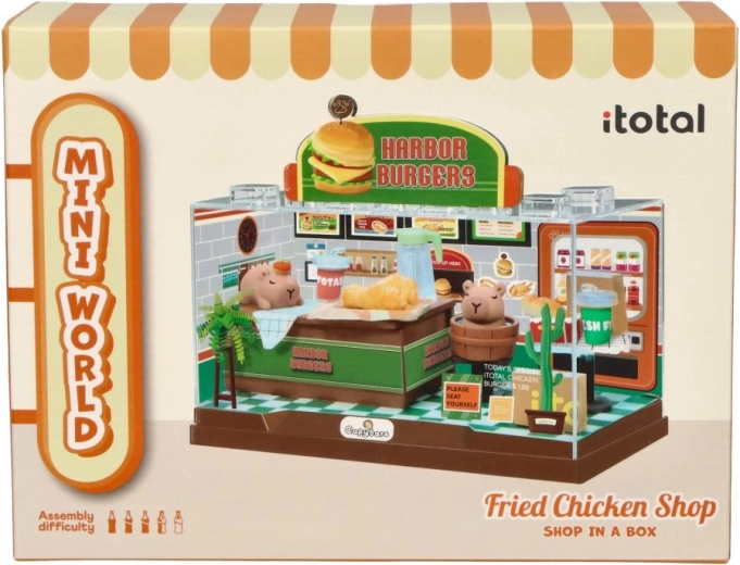 i-Total mini burgerrestaurant – unik DIY-diorama