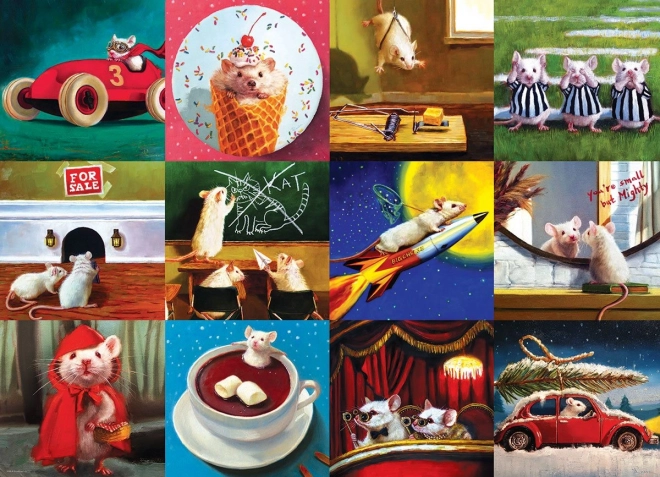 Eurographics puslespil Sjove mus 1000 brikker