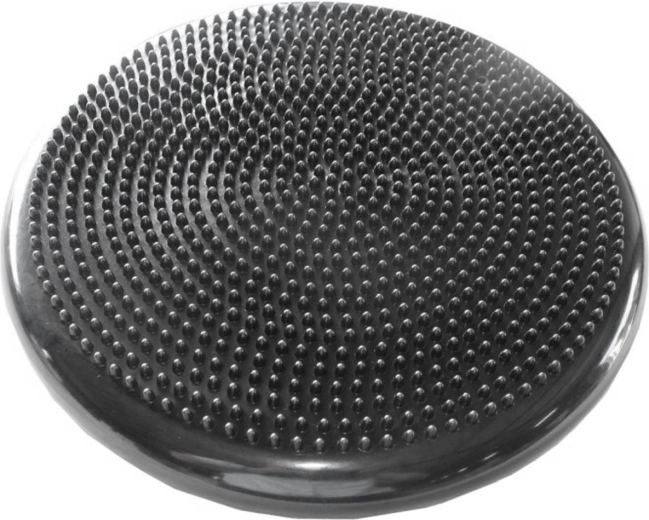 Merco dobbeltsidet balancepude med massageknopper 33 cm sort - 1 stk.