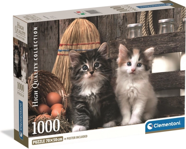 Puslespil 1000 brikker – elskede killinger CLEMENTONI