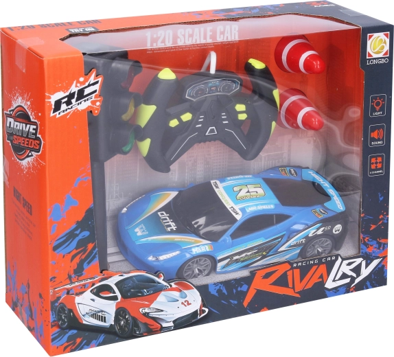 RC-bil med trafiklys og fjernbetjening, 18 cm