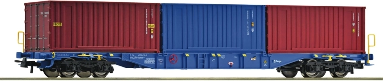 Roco container-vogn Sgnss ČD Cargo med tre 20' containere (H0)