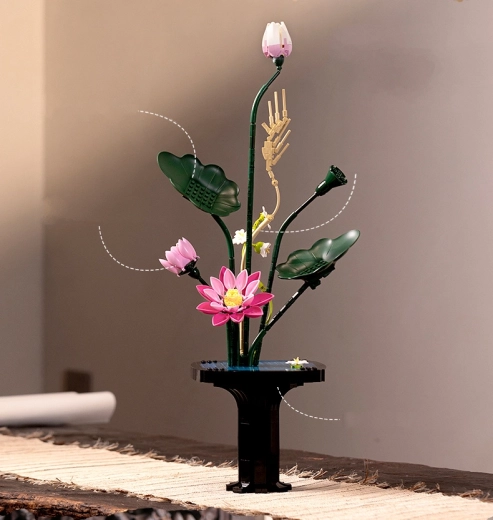 Byggesæt CaDA Floral Art Summer Song – blomsterdekoration 61,6 cm, 755 dele
