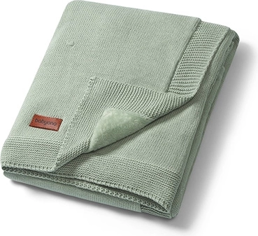 Babyono foret baby­tæppe af naturlig bomuld, sage, 75 × 100 cm