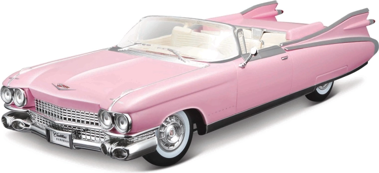 Maisto Cadillac Eldorado Biarritz 1959 lyserød bilmodel 1:18