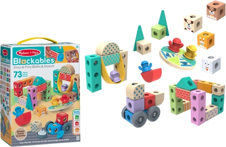 Melissa & Doug Blockables i byen – træbyggeklodser