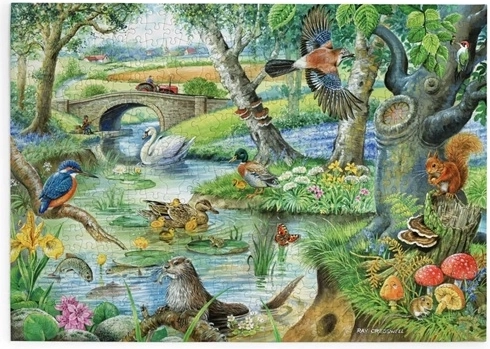 House of Puzzles Příběhy od řeky-puslespil med 500 ekstra store brikker