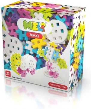Kreativt byggesæt Meli Maxi i lyserød - 70 dele