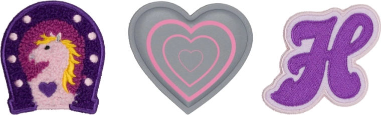 Baagl Baaglies sæt med badges Heste og hjerte – 3 stk.
