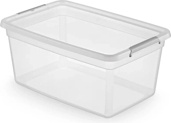 Basestore opbevaringsboks med låg og clips 40 l (58 × 39 × 25 cm)
