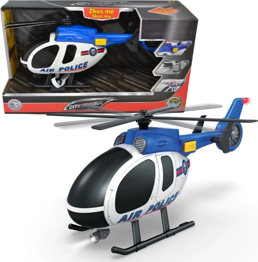 Politihelikopter 1:14 med lys og lyd