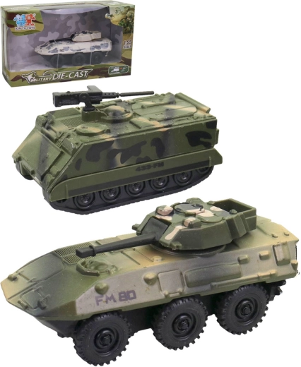 Metaltank med tilbagetræk i målestok 1:55 - 1 stk.
