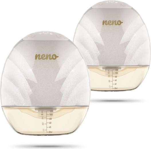 Neno Perla Twin trådløs brystpumpe til modermælk, handsfree, dobbelt