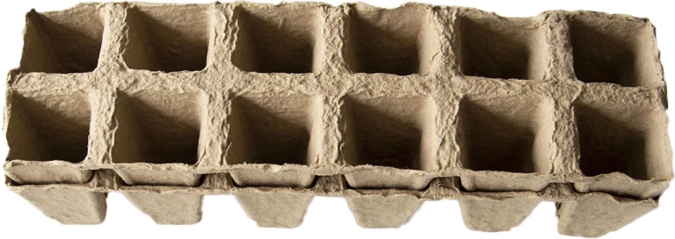 Papirplantebakker med 12 celler (2 stk)