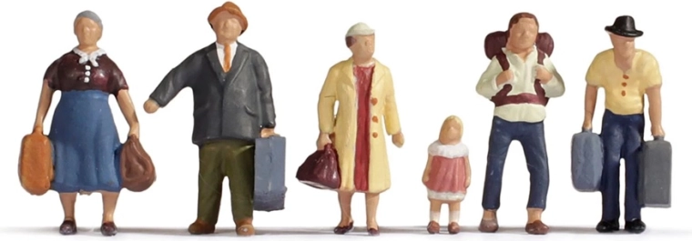 Noch sæt med rejsende figurer H0