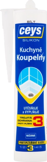Sanitets-silikone CEYS hvid 280 ml