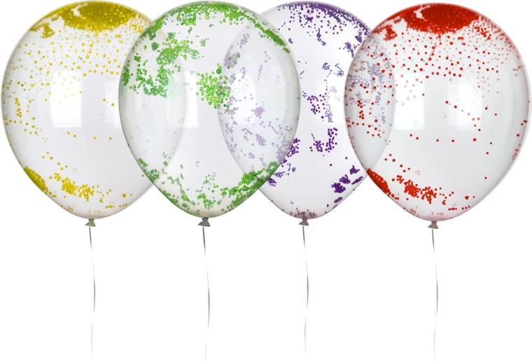 Latexballoner med kugler 30 cm (10 stk.) MY PARTY