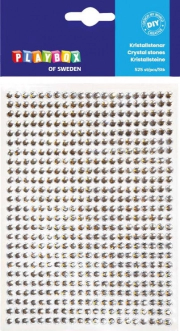 Selvklæbende sølvsten 525 stk.