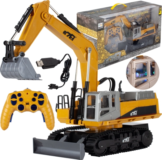 RC-gravemaskine Gigant med 12 kanaler og USB-opladning