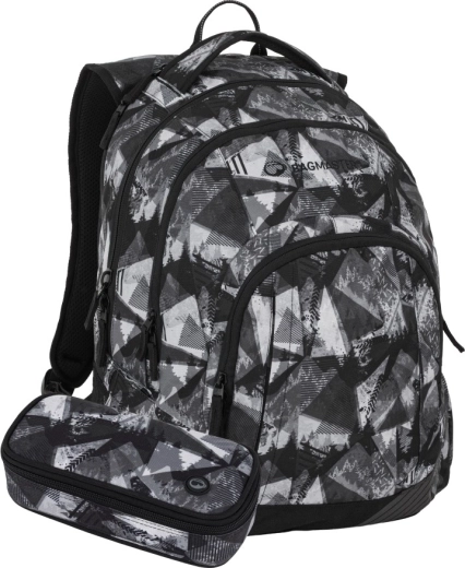 Bagmaster Lincoln studiestartsæt sort-hvid