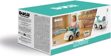 DOLU børne-løbecykel og gåvogn 2-i-1, hvid
