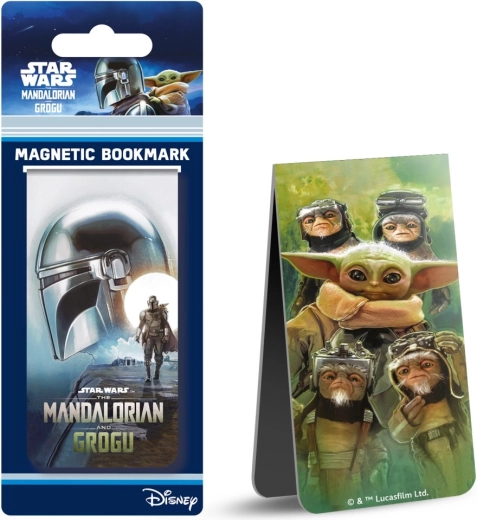 Magnetisk bogmærke Mandalorian og Grogu - 1 stk.