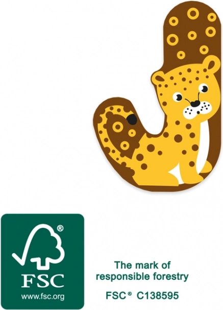 Træbogstav J Small Foot