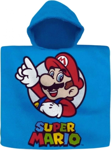 Poncho-håndklæde med hætte Super Mario (Euroswan) - 1 stk.
