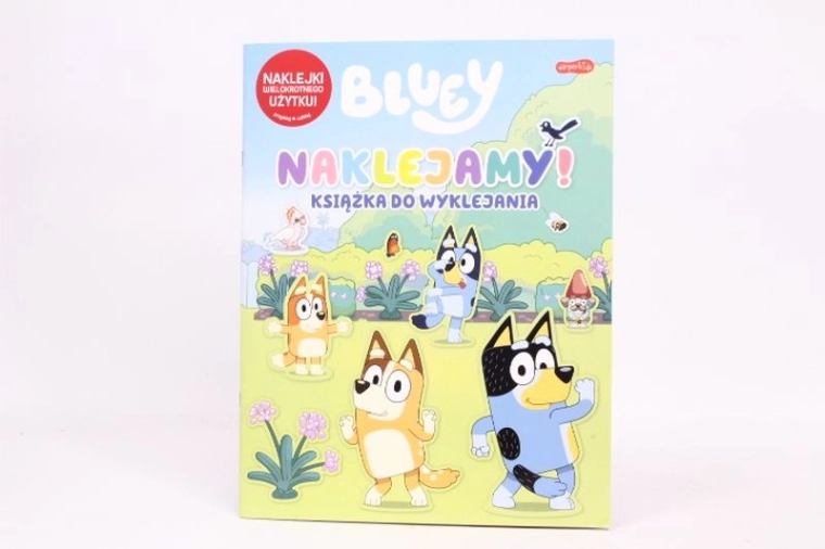 Bluey bog med genanvendelige klistermærker