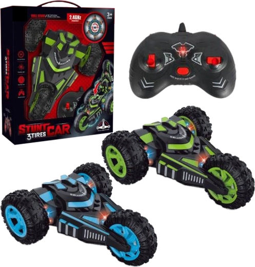 Sparkys amfibisk RC-stuntauto 4WD med 360° rotation og LED (2,4 GHz)