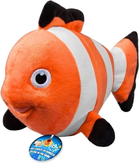 Plysset fisk Nemo, der lyser i mørke